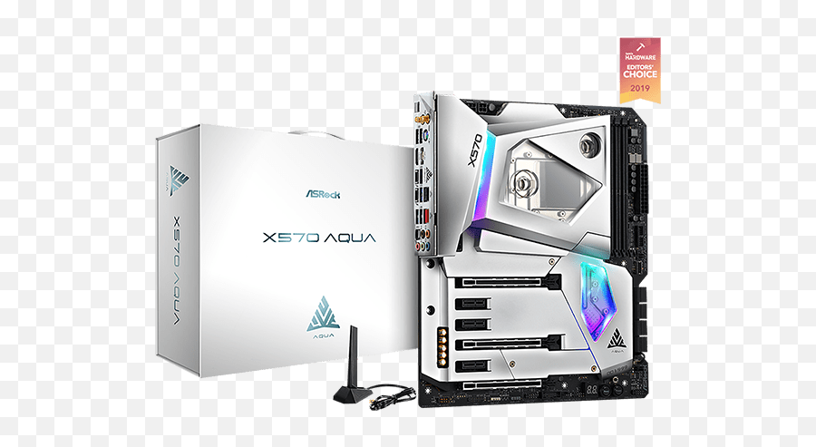 Asrock U003e X570 Aqua - Asrock X570 Aqua Png,News Icon Aqua