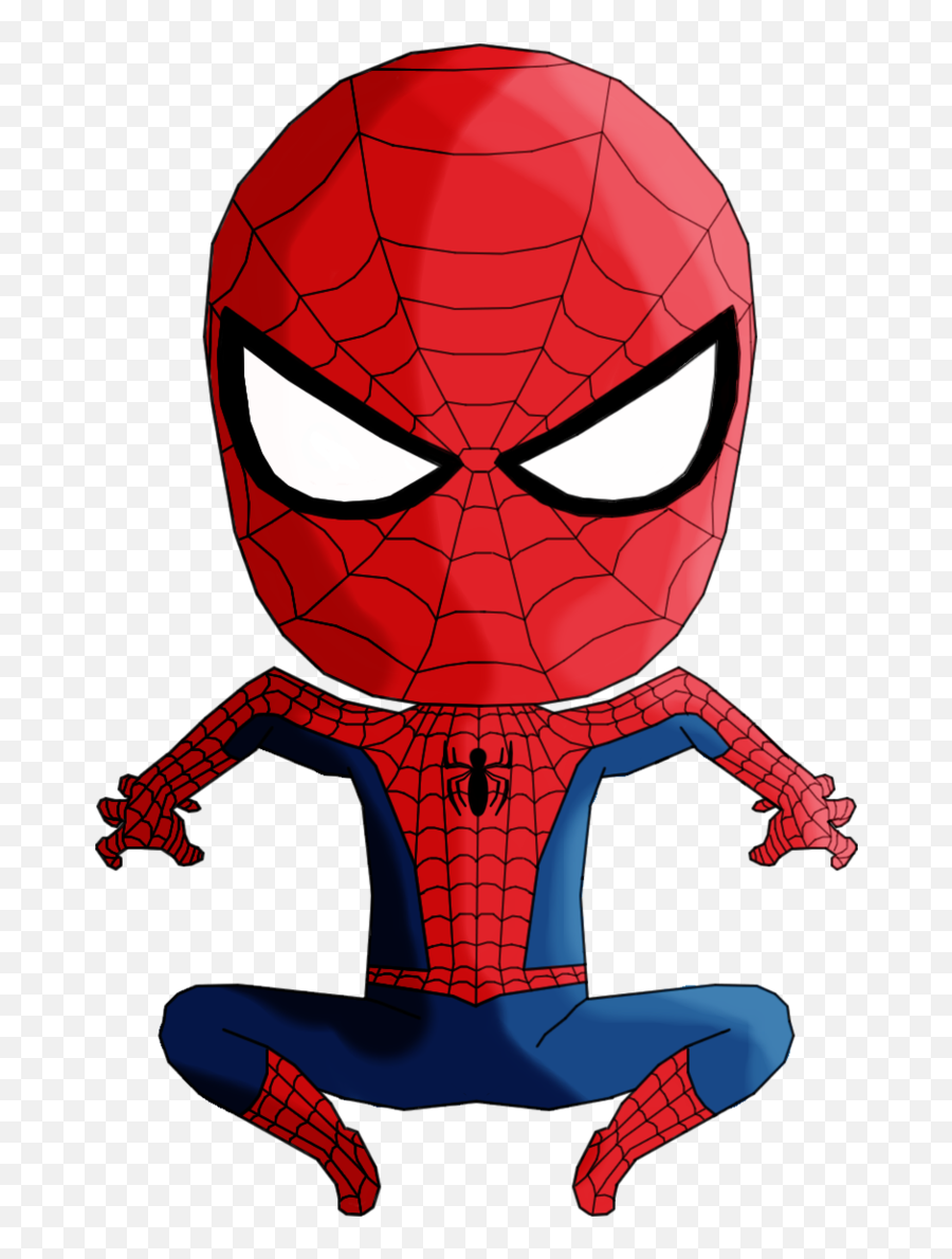 Vector Superhero Chibi - Chibi Spider Man Png,Spiderman Face Png