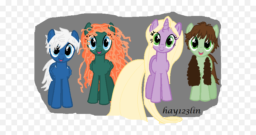 Hay123lin Rapunzel Pony Merida Mammal - Rise Of The Brave Tangled Frozen Dragons Drawings Png,Tangled Icon
