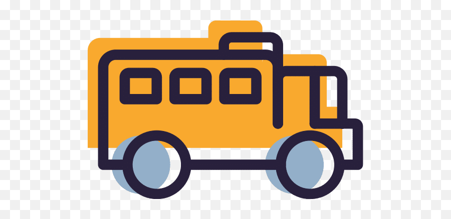 School Bus Icon - Canva Illustration Png,School Bus Icon