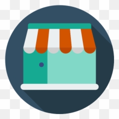 Shop Food Commerce Architecture And City - Store Icon Png Flat