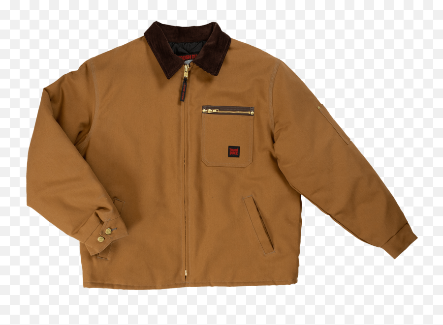 Tough Duck Premium Cotton Quilted Lined Chore Jacket 2137 - Zip Up Chore Shirt Jacket Png,Icon Orange Vest