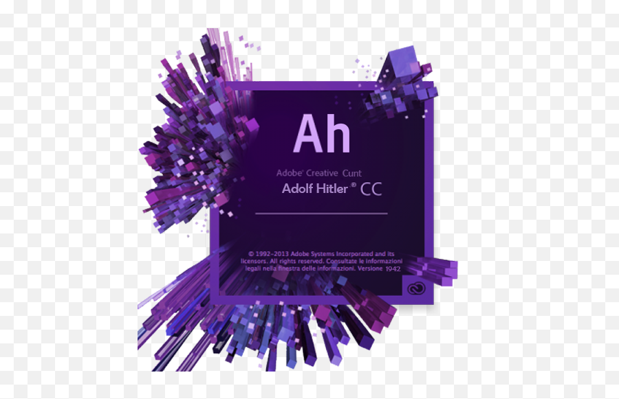 Adobe Creative Cunt Adolf Hitler Cc Rsbubby - After Effects Hd Logo Png,Adobe After Effect Icon