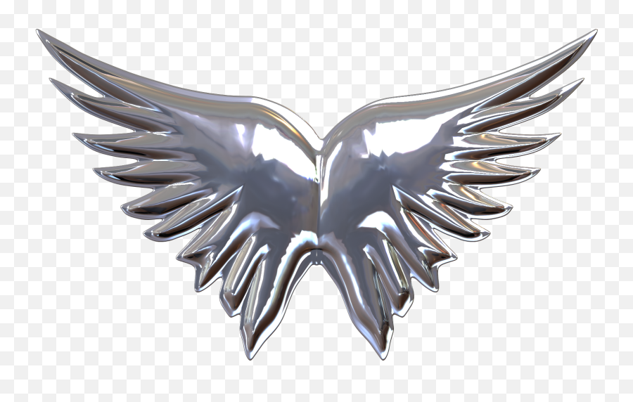 Download Angel Wings Png For Kids - Silver Wing 3d Png Silver Eagle Wings Transparent,Angel Wings Png