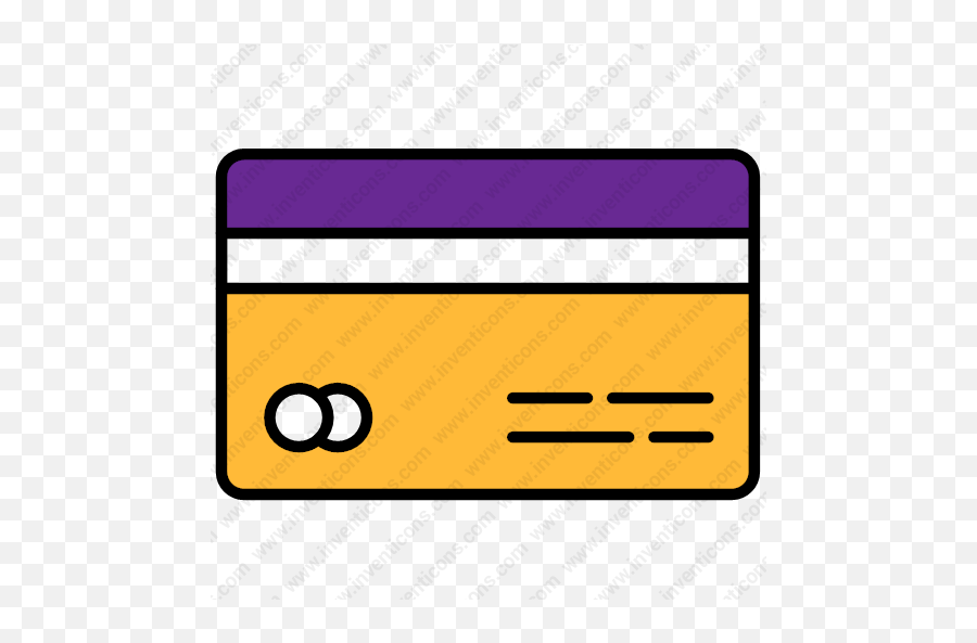 Download Credit Card Vector Icon Inventicons - Horizontal Png,Yellow Card Icon