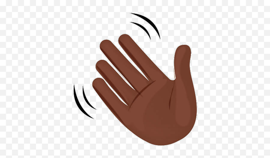 Look It Up Wavy Hand Emoji - Emoji Hand Black Png,Hand Emoji Png