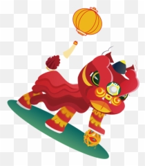 Qilin Chinese New Year Cartoon For - 1604x1696 Fictional Character Png,Chinese New Year Icon