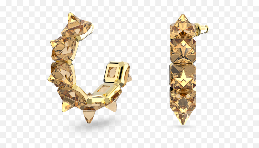 Shop Latest Women Yellow Earrings - Up To 70 Off Editorialist Swarovski Earrings In Gold Png,Gucci Icon Corundum Ring