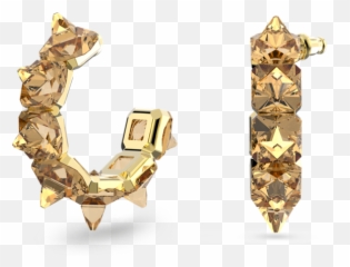 Shop Latest Women Yellow Earrings - Up To 70 Off Editorialist Swarovski In Gold png