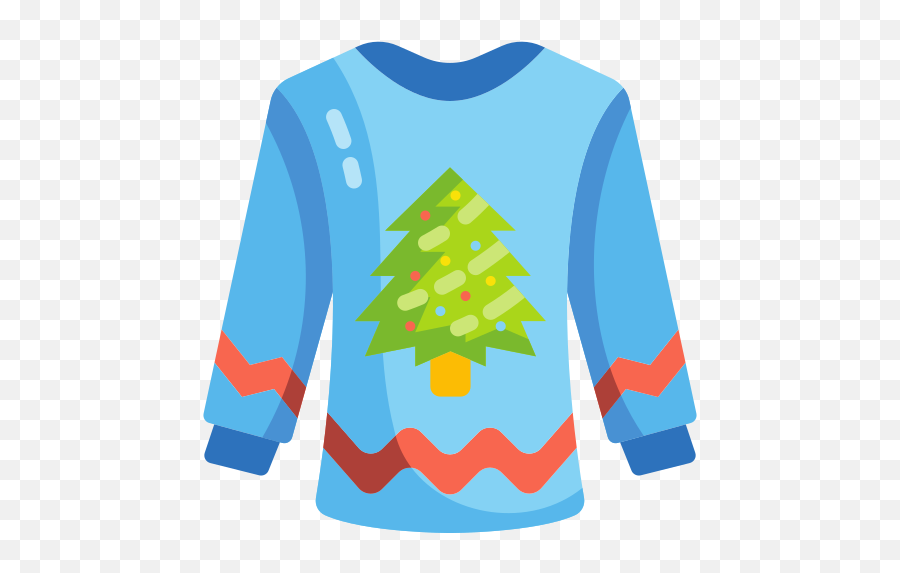 Sweater - Free Christmas Icons Long Sleeve Png,Icon Pullover