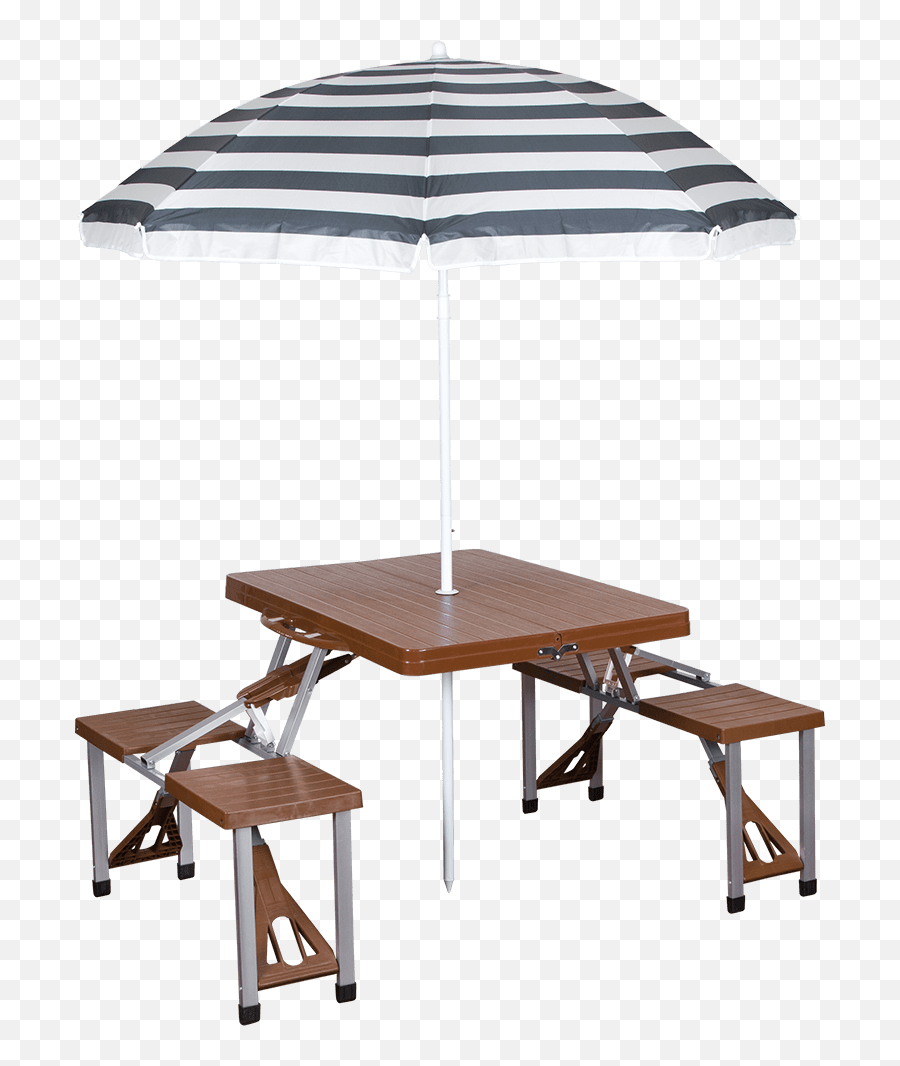 Picnic Table And Umbrella Combo - Brown Png,Picnic Table Icon