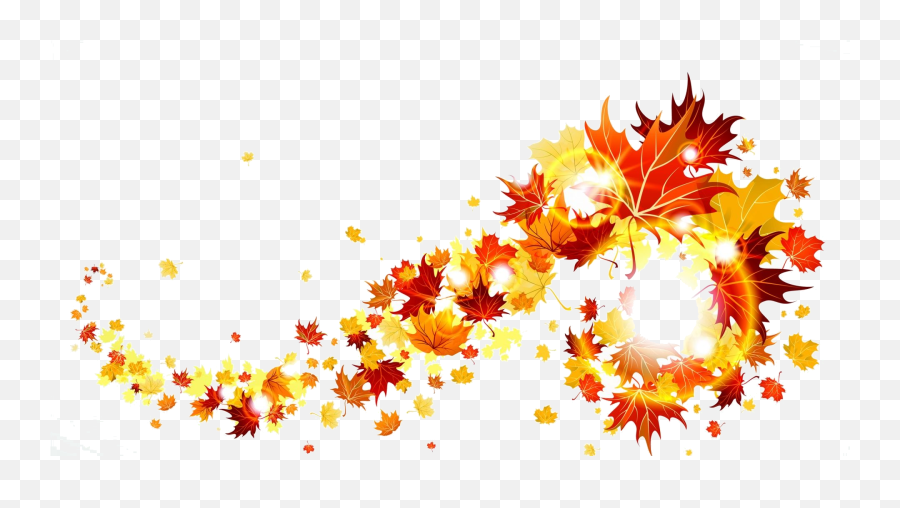 Fall - Fall Leaves Blowing Clipart Png,Fall Leaf Transparent