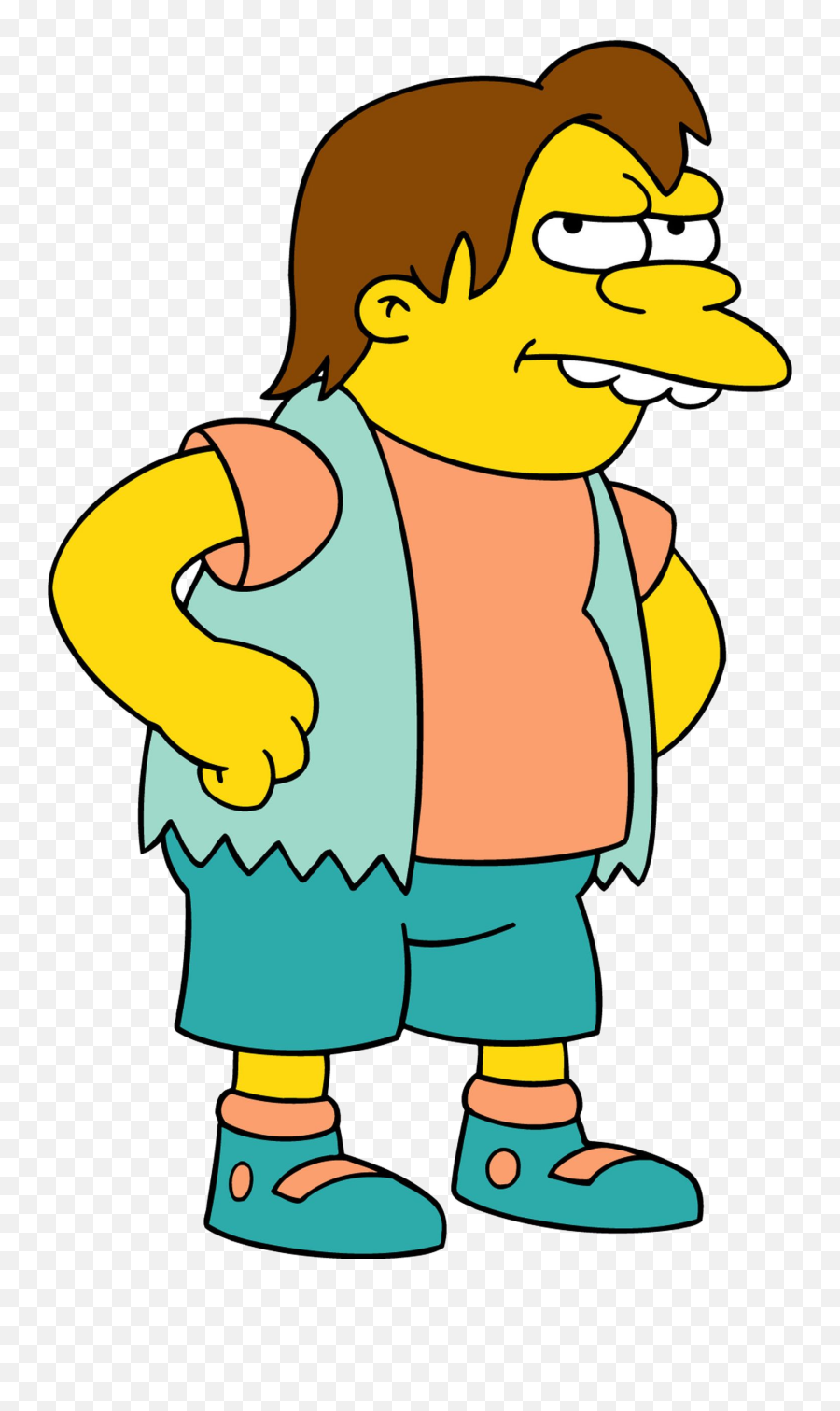 Best Free Simpsons High Quality Png - Nelson Muntz,Los Simpson Png