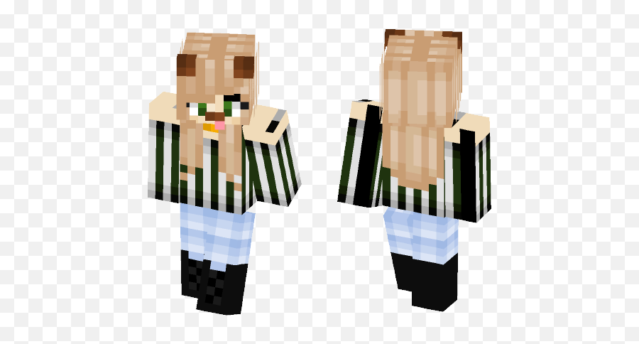 Girl With Dog Filter 2 - Man In Suit Minecraft Skin Png,Transparent Dog Filter