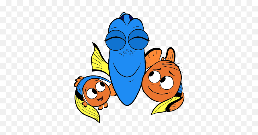 4570book Clipart Of Nemo And Dori In Pack 5920 - Dory Nemo And Marlin Png,Finding Nemo Png