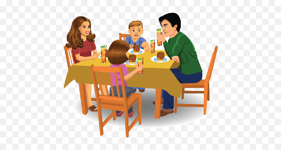 Png Family - Clip Art Family Dinner,Family Clipart Png