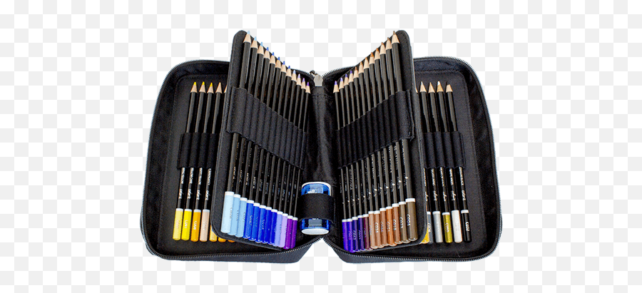 Premium 72 Colored Pencil Set With Case And Sharpener - Colored Pencil Png,Colored Pencil Png
