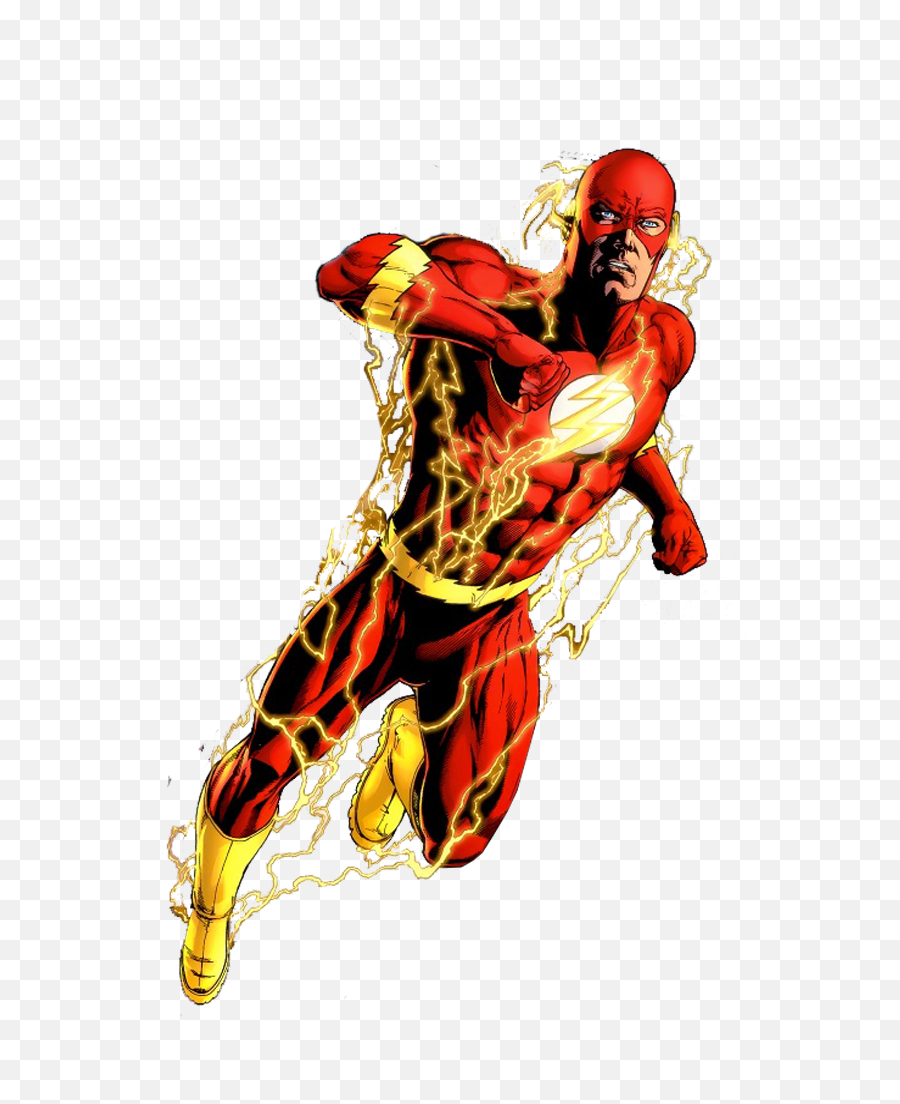 Download Hd A The Flash Character - Barry Allen Flash Comics Barry Allen Post Crisis Png,Comics Png