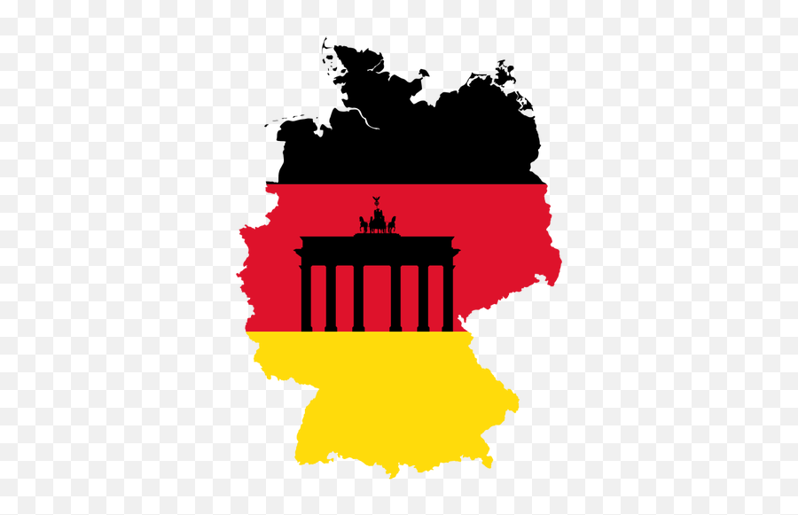 Germany Flag And Map Free Svg - Germany Clipart Png,El Salvador Flag Png