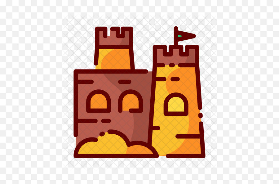 Sand Castle Icon - Clip Art Png,Sand Castle Png