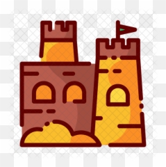 Sand Castle Icon - Clip Art png
