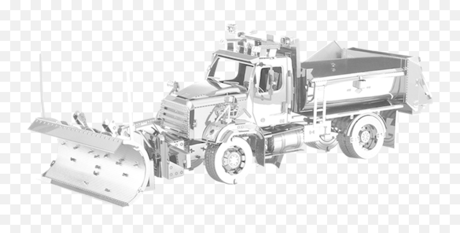 Freightliner - Snow Plow Metal Earth Model Kit Metal Earth Snow Plow Png,Plow Png