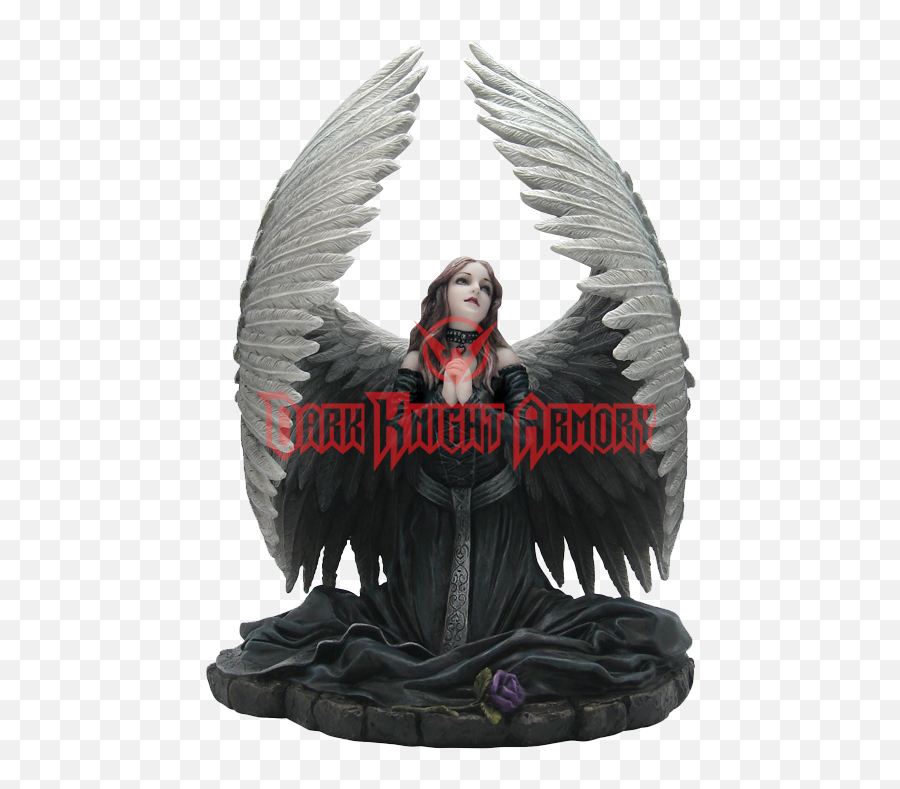 Statuary Fallen Angel Prayer - Praying Statue Png Download Angel Figurine Gothic,Angel Statue Png