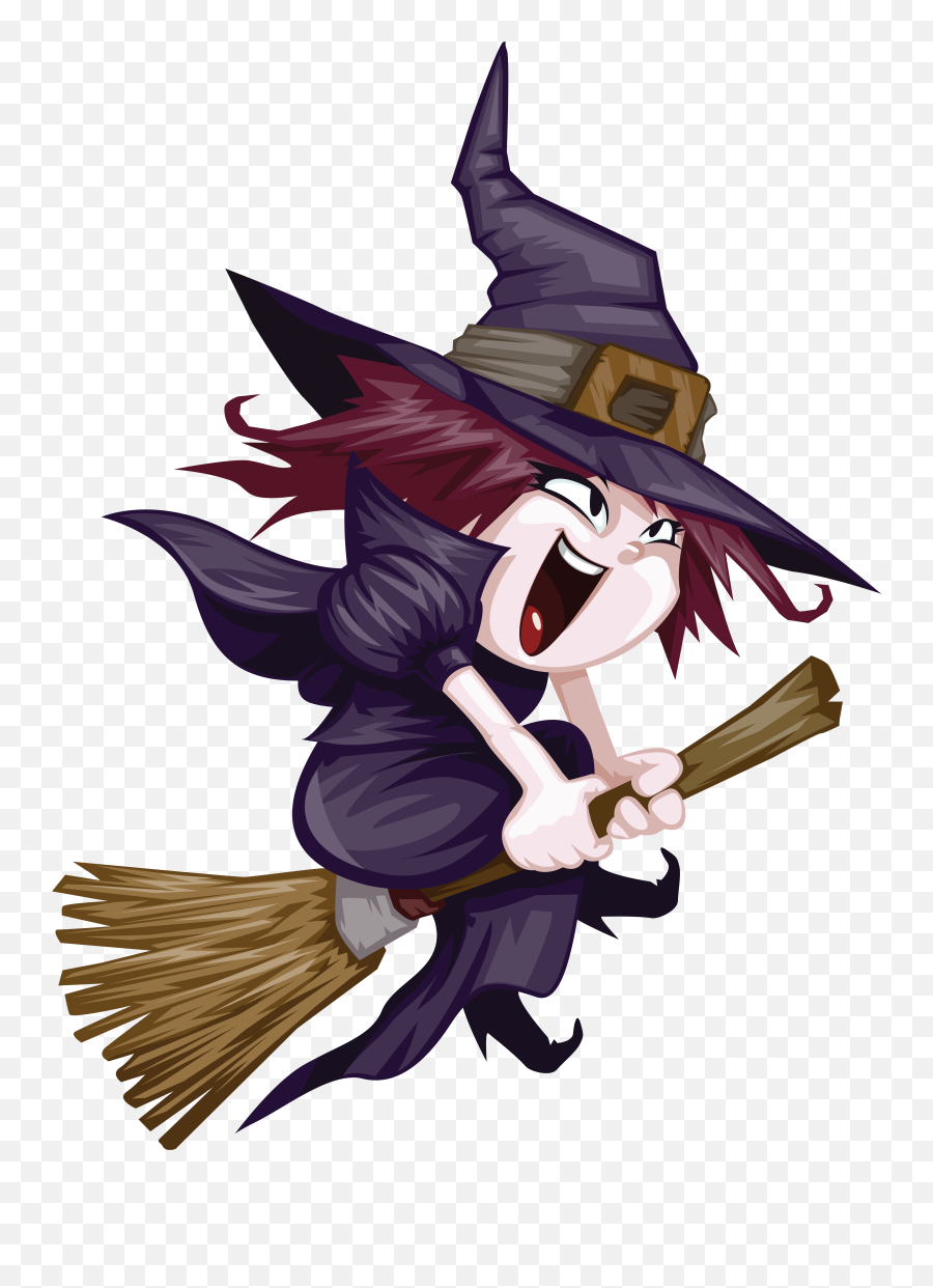 Witch Png Cartoon Clip Art Halloween Clipart Fantasy - Cartoon Halloween Witch Cute,Witch Transparent Background