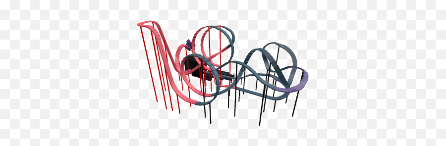 Black And Red Rollercoaster Aka The Redish Blaki - Roblox Illustration Png,Rollercoaster Png