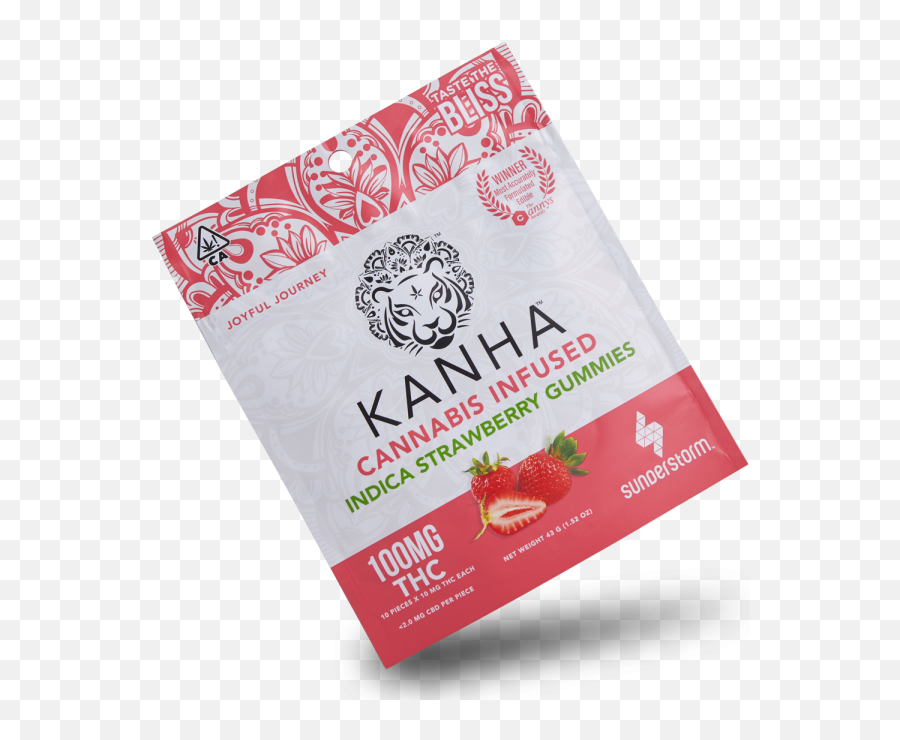 Kanha Gummies - Sunderstorm Strawberry Png,Strawberry Png