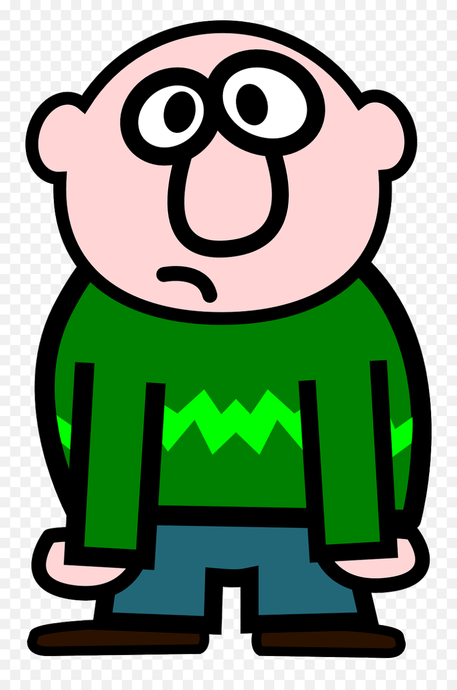 Download Jpg Stock Crying Man Clipart - Bald Guy Cartoon Png Cartoon Sad Person Png,Sad Man Png