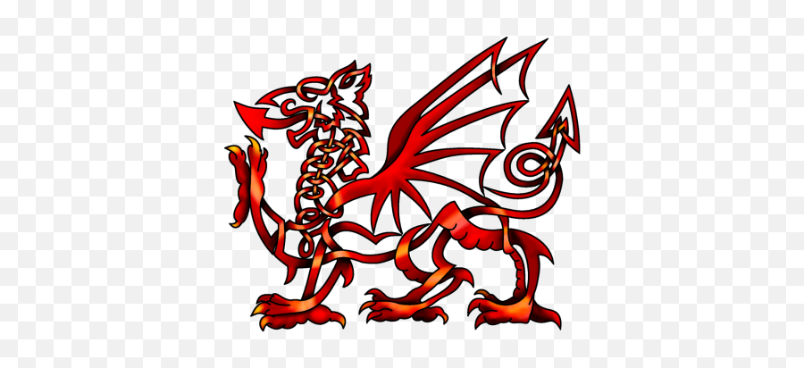 Red Celtic Knot Welsh Dragon Png Images - Celtic Celtic Welsh Dragon Tattoo,Dragon Tattoo Png