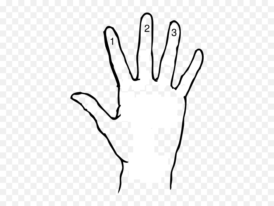 Download Hd Handprint Clipart Right Hand Man - Hand Outline Hand Clip Art Png,Handprint Png
