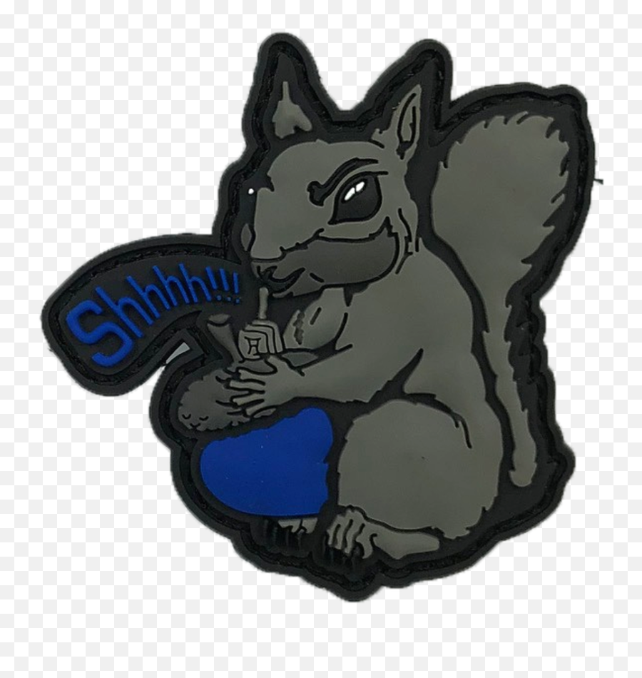 Shhh Secret Squirrel 25 Velcro Patch - Chinchilla Png,Shhh Png
