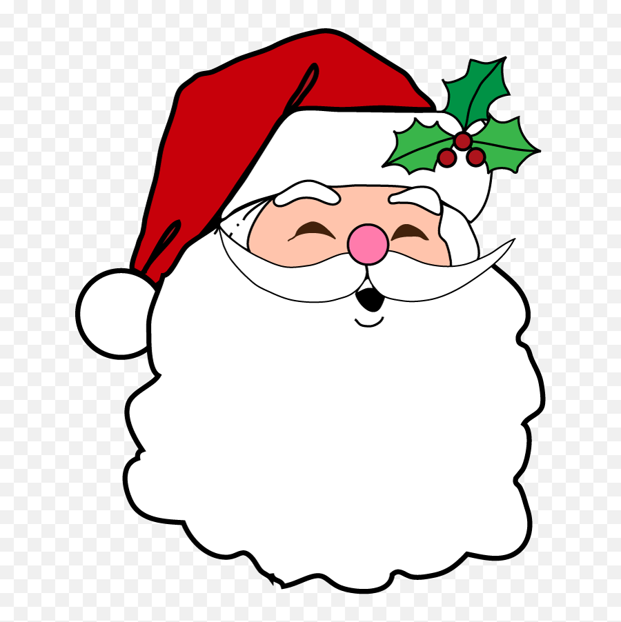 Christmas Santa Face Transparent Images - Beautiful Christmas Drawing Easy Png,Santa Face Png