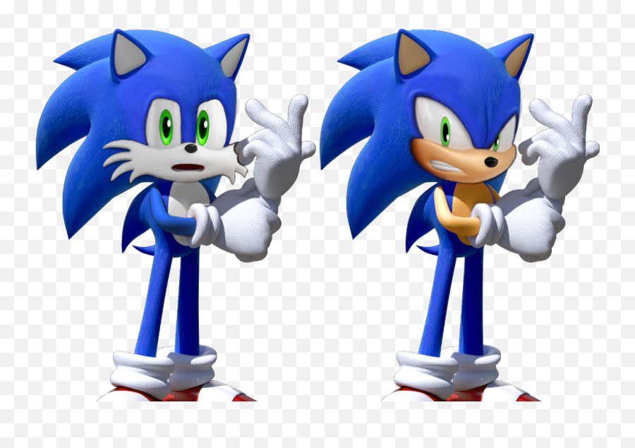 I Gave Sonic Tails And Knuckles Faces Sonicthehedgehog - Sonic The Hedgehog Png,And Knuckles Png