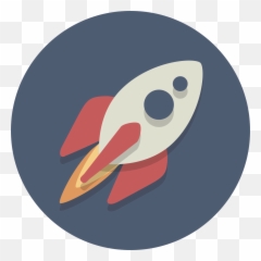 Rocket Spacecraft Spaceship Icon - Rocket Logo Circle Png,Starship Png
