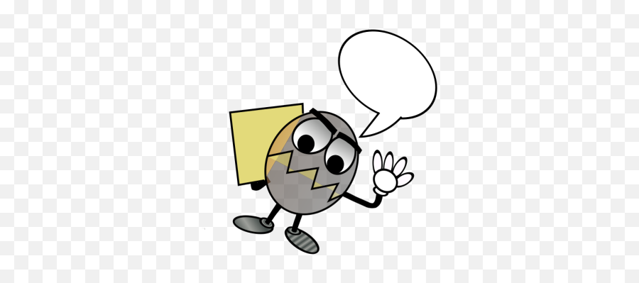 Egg Guy With Blank Speech Bubble Png Svg Clip Art For Web - Happy,Cartoon Speech Bubble Png