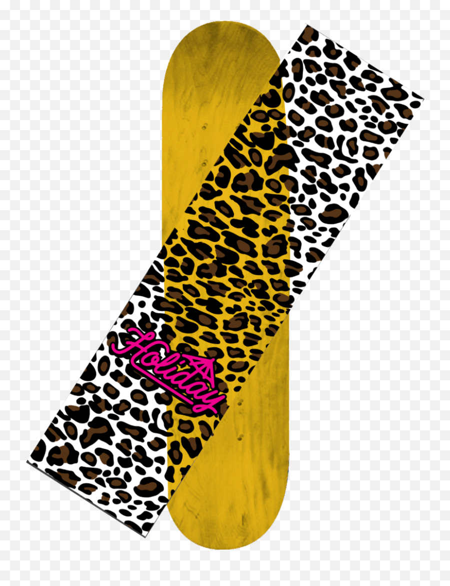 Holiday Cheetah Clear Griptape - Horizontal Png,Cheetah Transparent