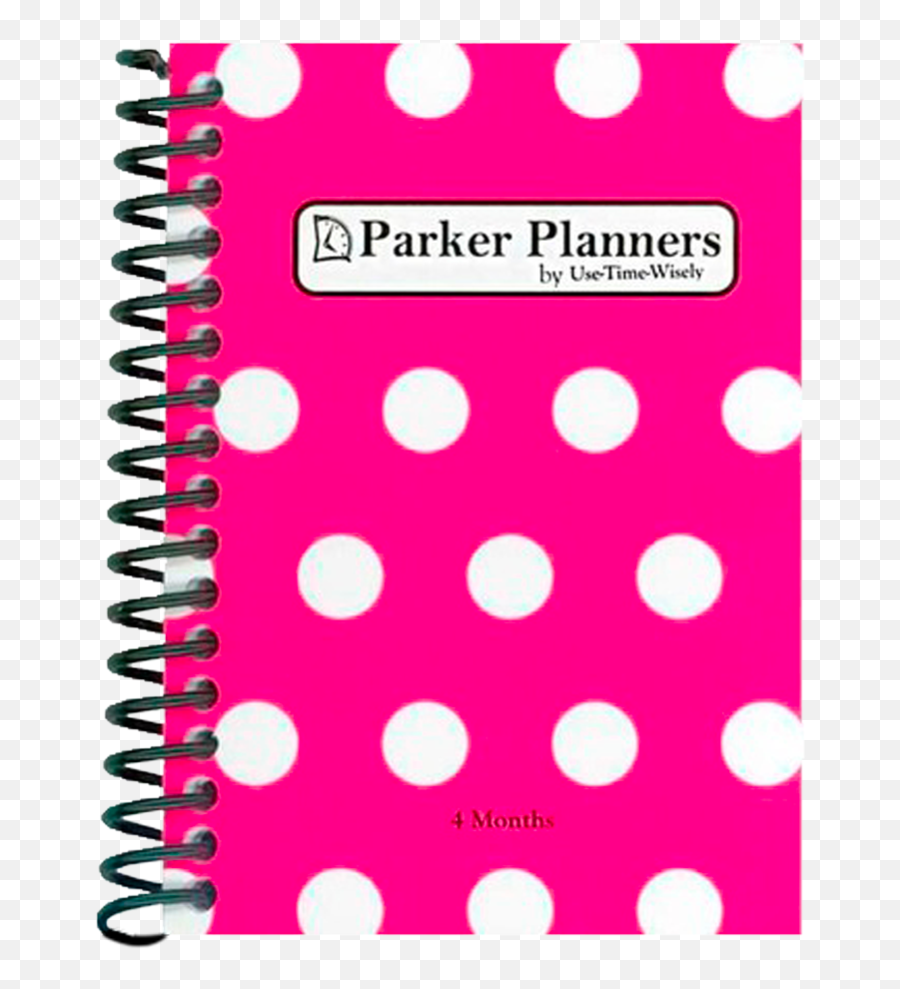 Tall Pink White Dots Planner - Horizontal Png,White Dot Png