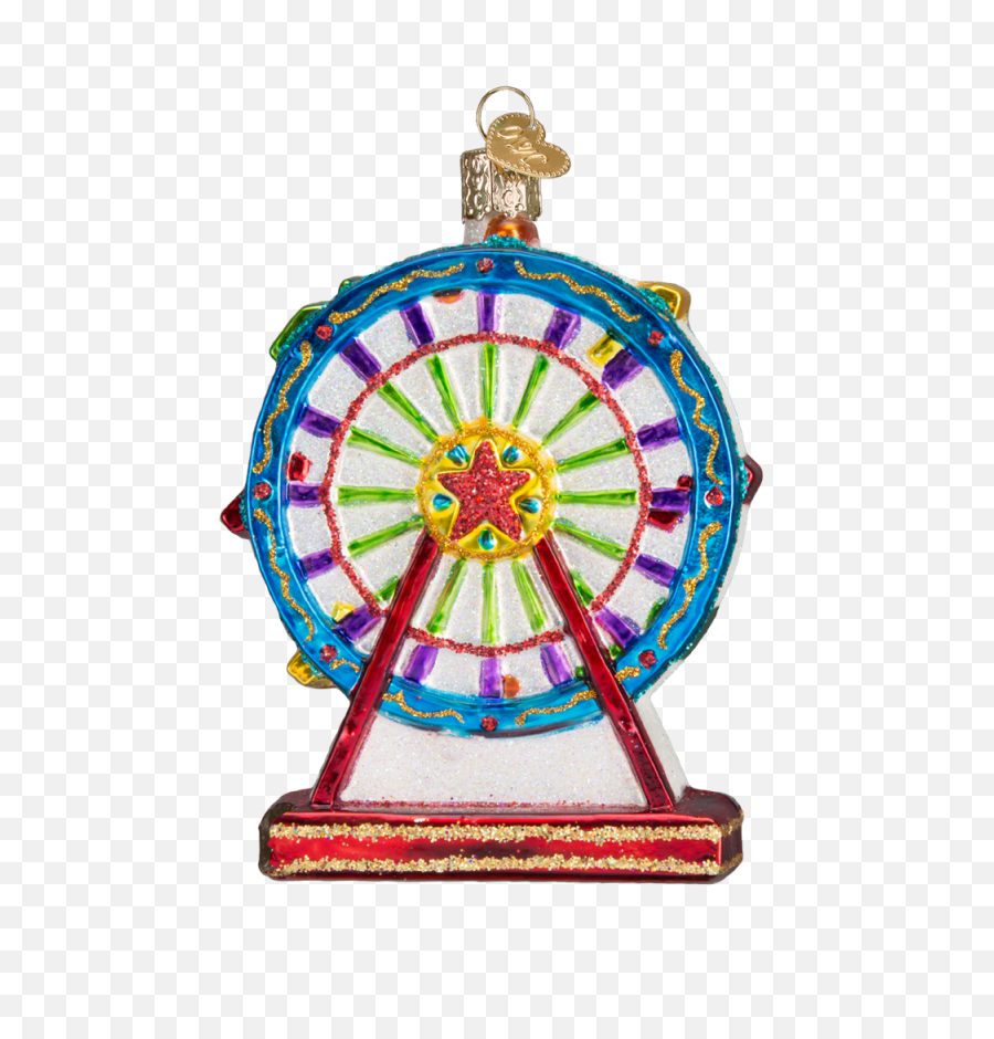 Old World Christmas Ferris Wheel Glass Ornament - Christmas Ornament Png,Ferris Wheel Png