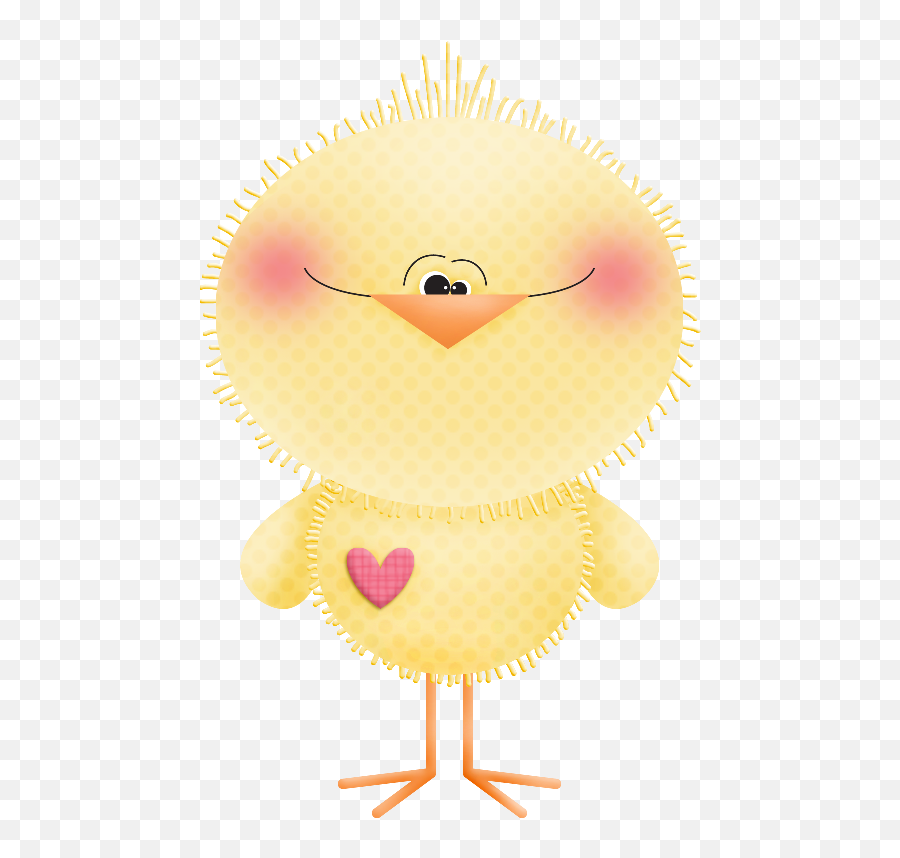 Cartoon Drawing Bird Heart Yellow For Easter - 502x785 Decoraciones De Hojas Pollitos Y Gatitos Png,Heart Cartoon Png