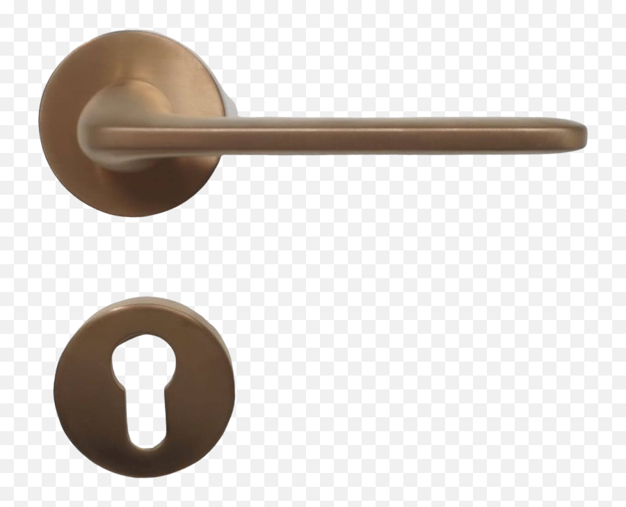 Roboquattro - Rose Gold Door Handles On Rose Solid Png,Door Handle Png