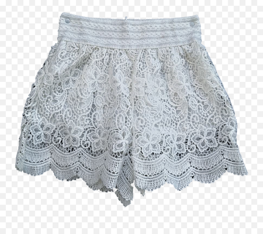 White Lace Shorts - Blonde Lace Png,White Lace Png