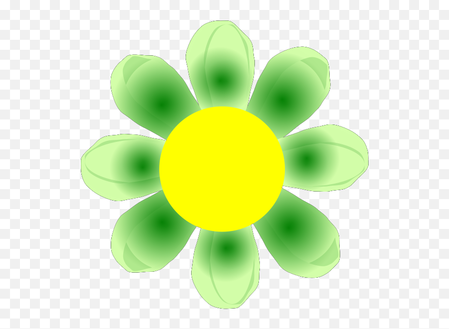 Green Flower Clip Art - Dot Png,Green And Yellow Flower Logo