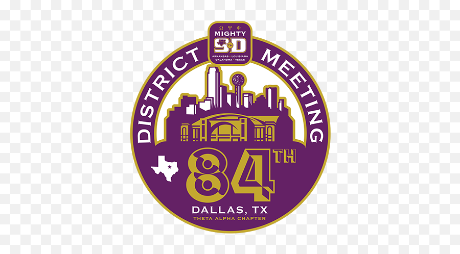 84th Annual Ninth District Meeting - Dallas Stars Png,Omega Psi Phi Shield Png