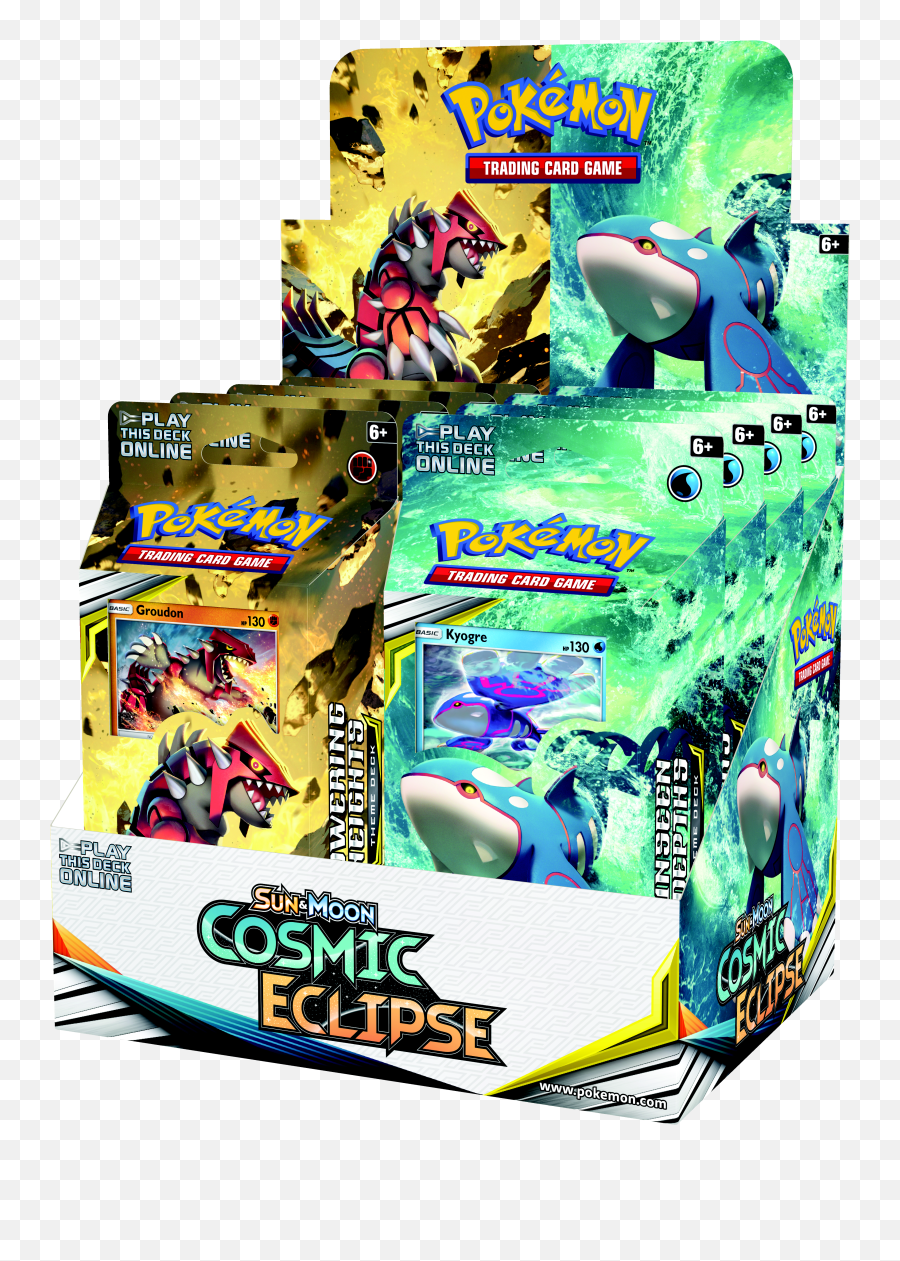 Pokemon Trading Card Game Sun And Moon Cosmic Eclipse Theme Deck Assortment Gamestop Png Groudon Transparent