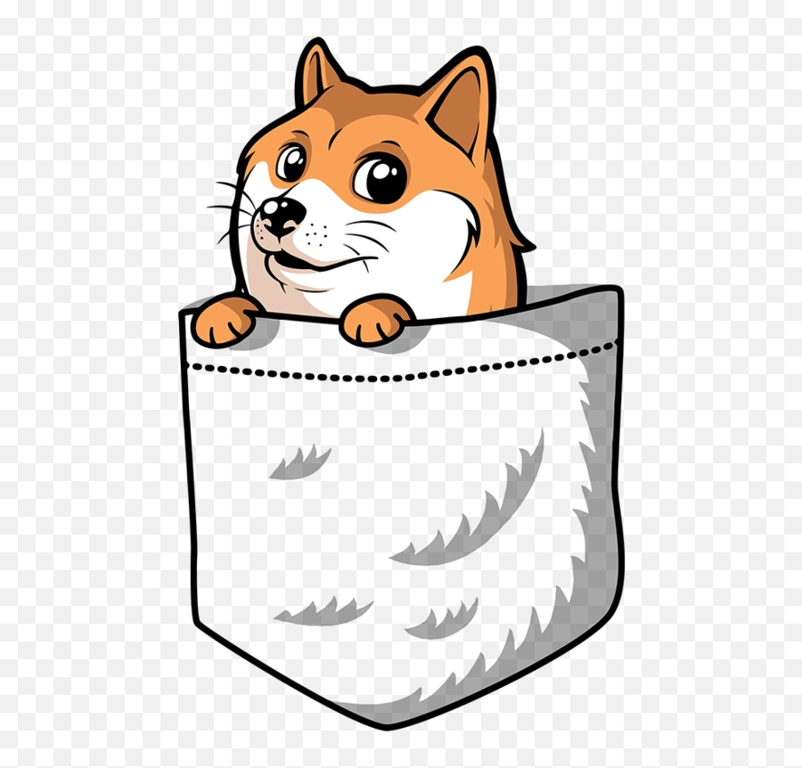 Pocket Doge - Pocket Doge Tshirt Doge Dog Meme Shirt White Pocket Doge Png,Doge Face Png
