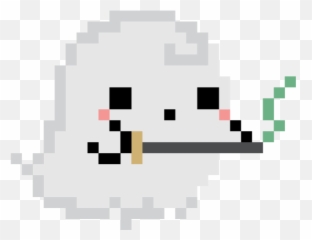 Kawaii Pixel Ghost Stickers By Cindy Lu - png