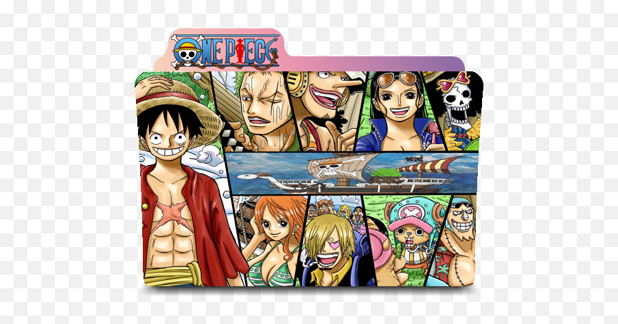 Anime Folder Png 5 Image - One Piece,One Piece Folder Icon - free  transparent png images 